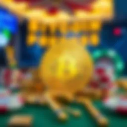 Concept of Bitcoin casino bonuses