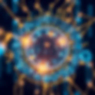An illustration of secure blockchain technology