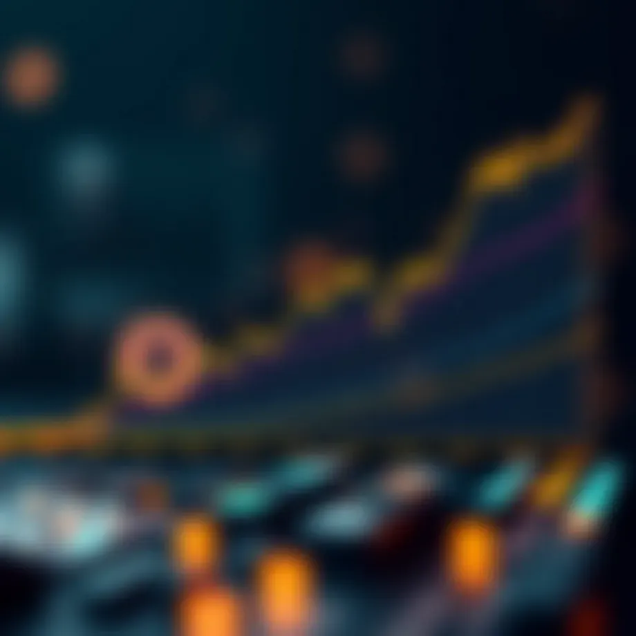 Graph depicting the growth trend of Blurrcoin