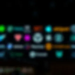 Diverse NFT marketplace logos
