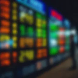 Currency exchange rates display board